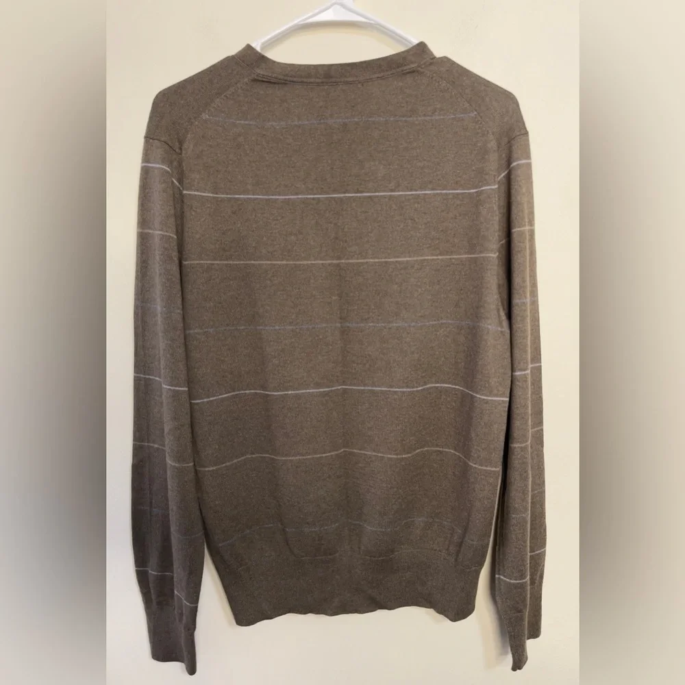 Banana Republic Men’s Silk & Cashmere Luxury Blend V- Neck Sweater Pullover Sz M